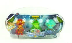GIOCHI PREZIOSI Exogini 3er Set Sammelfiguren - Charlie Pilot & Luis Le Slug & Captain Parrot
