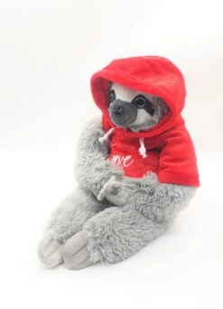 Faultier Sloth Mit Rotem Hoodie Love Plüsch Kuscheltier Liebe 30cm -Nici || Wild Republic || Depesche Verkäufe Faultier Sloth mit rotem Hoodie Love Pluesch Kuscheltier Liebe 25cm 2