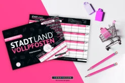 Stadt Land Vollpfosten Girls Edition DinA4 Format Ab 9 Jahren Reisespiel -Nici || Wild Republic || Depesche Verkäufe Girls Mockup 1030x687 1