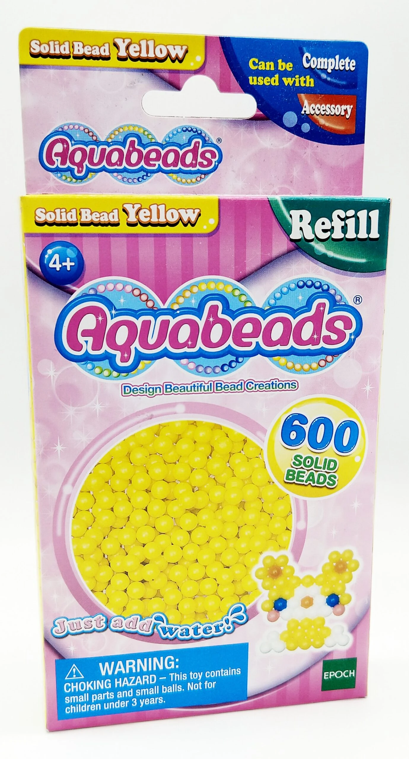 Epoch Aquabeads Nachfüllpack 600 Gelbe Rund-Perlen 3 Epoch Aquabeads Nachfüllpack 600 Gelbe Rund-Perlen