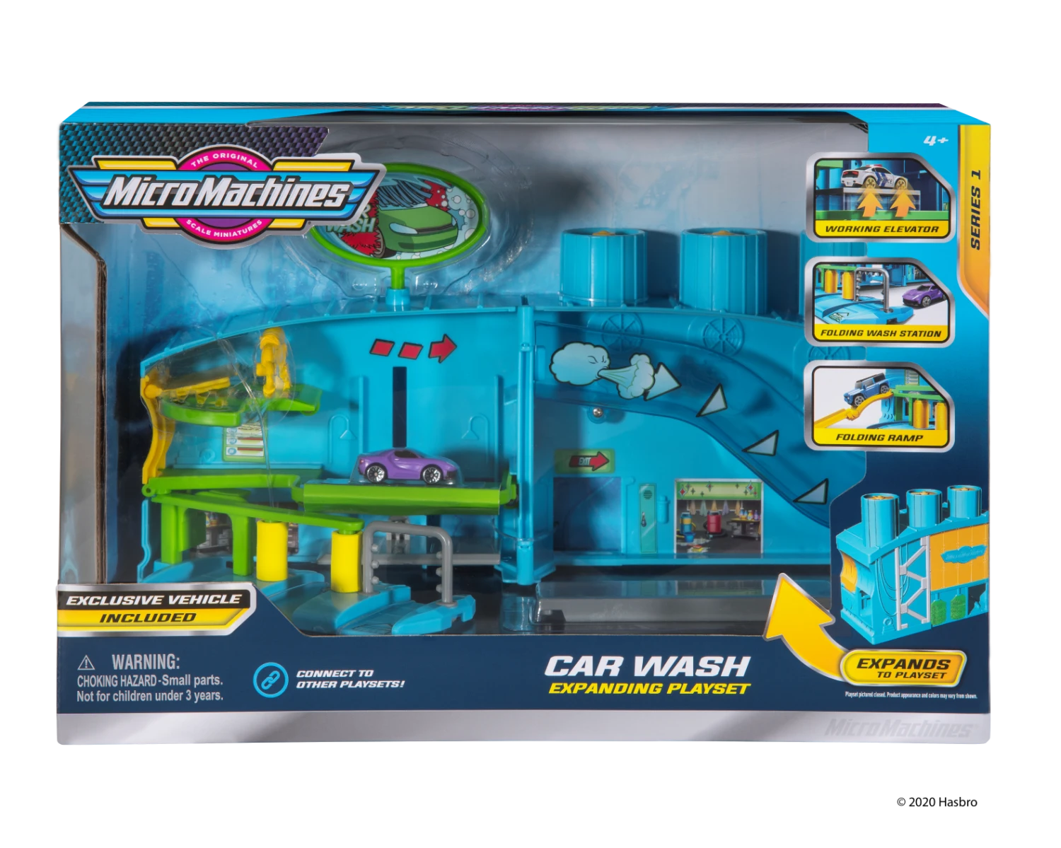 JAZWARES MicroMachines Spielset Serie 1 Inkl. Exklusives Fahrzeug - Waschstrasse 3 JAZWARES MicroMachines Spielset Serie 1 Inkl. Exklusives Fahrzeug - Waschstrasse