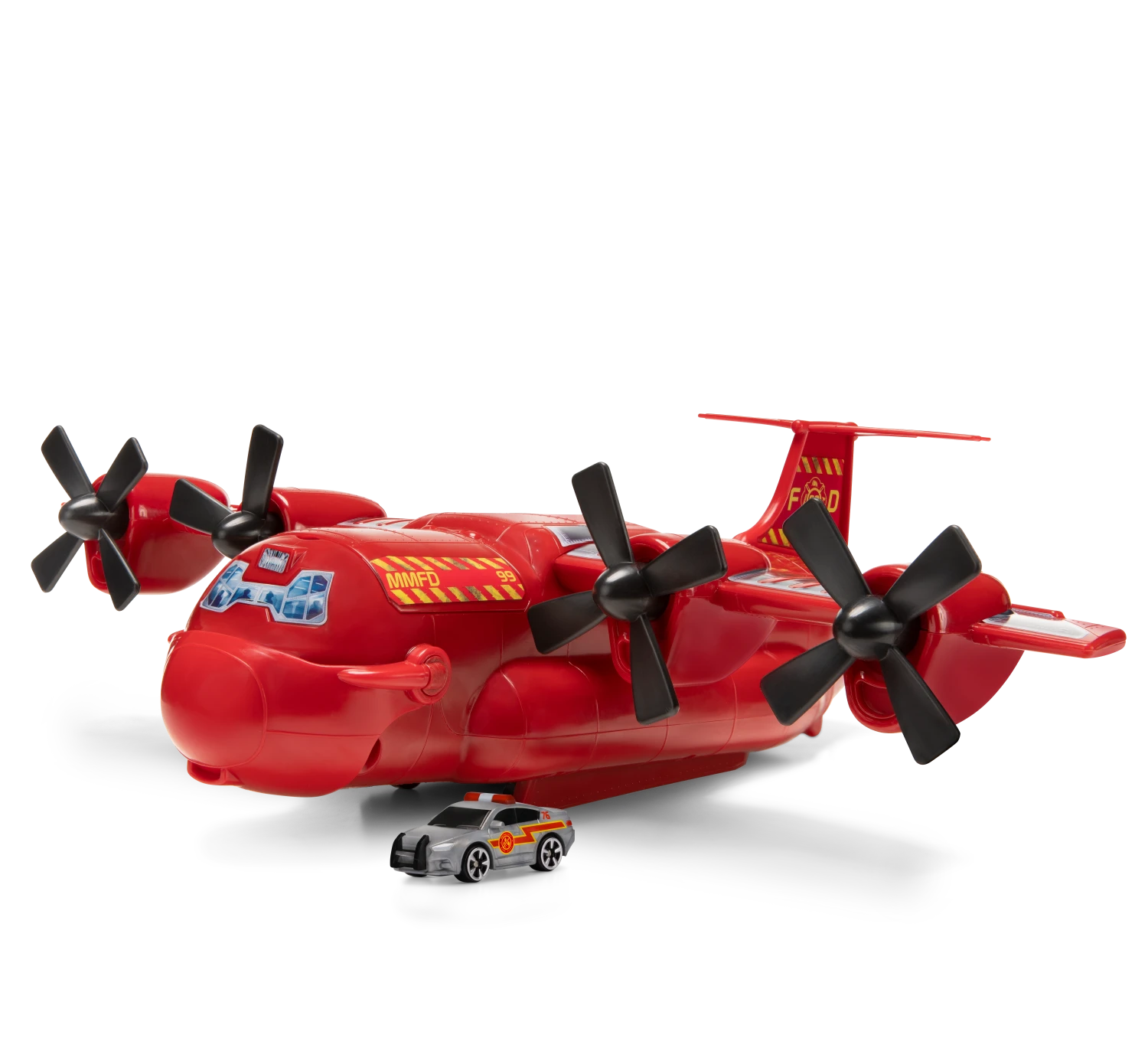 JAZWARES MicroMachines Cargo Frachtflugzeug Feuerwehr Spielset Inkl. Fahrzeug MMW0080 3 JAZWARES MicroMachines Cargo Frachtflugzeug Feuerwehr Spielset Inkl. Fahrzeug MMW0080
