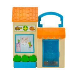 JAZWARES Peppa Pig Tierklinik Mit Peppa Figur, Drehtisch Und Mehr PEP0644 -Nici || Wild Republic || Depesche Verkäufe PEP0644 Little Vet Clinic OP Front klein