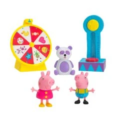 JAZWARES Peppa Pig Spielset Jahrmarkt Spaß Mit 2 Figuren Und Zubehör PEP0668 -Nici || Wild Republic || Depesche Verkäufe PEP0668 PEP Carnival Playtime OP kk