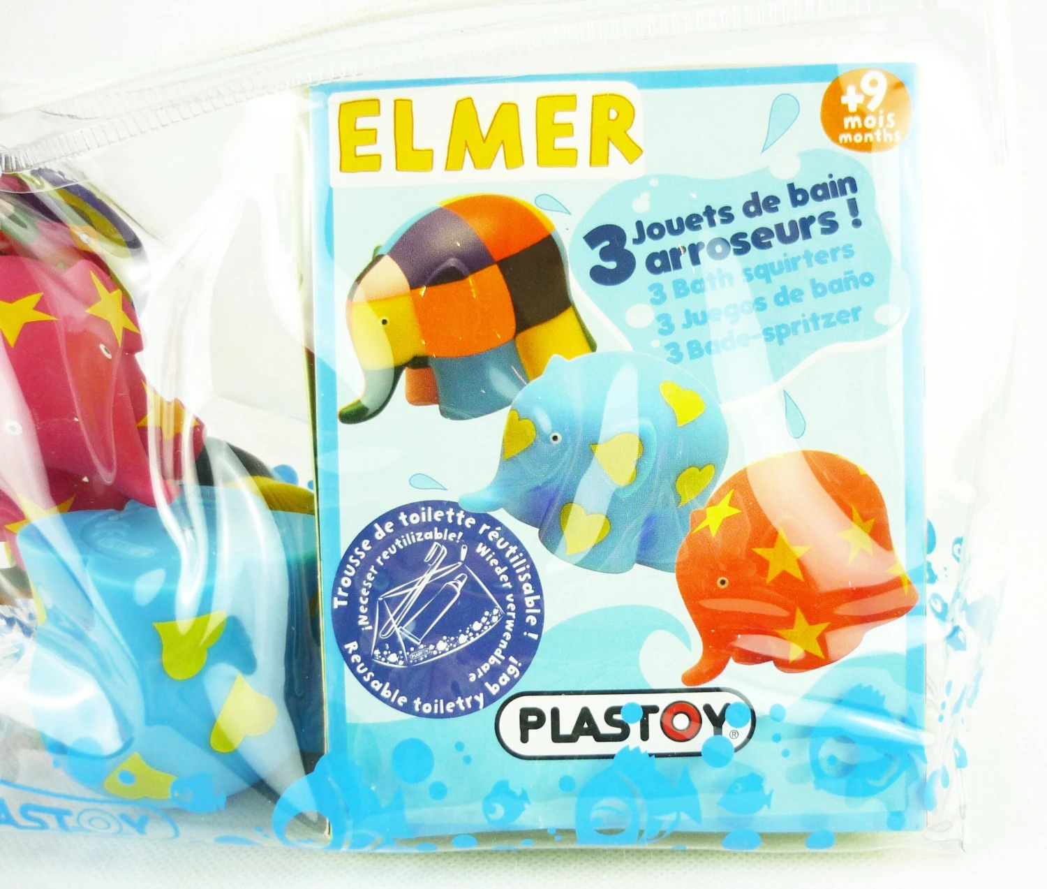 Plastoy Elmer Der Elefant Badespielzeug Mit 3 Figuren Badespritzer 9m+ 4 Plastoy Elmer Der Elefant Badespielzeug Mit 3 Figuren Badespritzer 9m+ – Bild 2