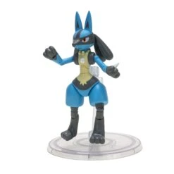 Jazwares PKW2411 Pokémon Epische Kampf-Figur Beweglich Ca. 20cm - Lucario -Nici || Wild Republic || Depesche Verkäufe Pokemom Select 6In Lucario W2 PKW2411 OP 2 kk