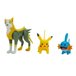 Jazwares PKW2676 Pokemon Battle Figuren 3er Set - Pikachu + Hydropi + Bellektro -Nici || Wild Republic || Depesche Verkäufe Pokemon Battle Figue Set 3PK Mudkip Pikachu 1 Bolt 1