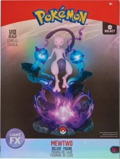Jazwares PKW0082 Pokémon Select Light FX Collector Deluxe Statue - Mewtwo -Nici || Wild Republic || Depesche Verkäufe Pokemon PKW0082 Deluxe Collector Figure Mewtwo PKG 1 kk