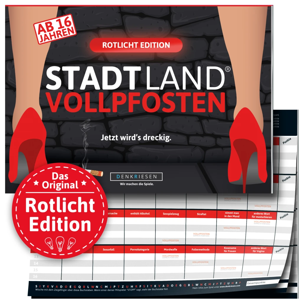 Stadt Land Vollpfosten Rotlicht Edition DinA4 Format Ab 16 Jahren Reisespiel 3 Stadt Land Vollpfosten Rotlicht Edition DinA4 Format Ab 16 Jahren Reisespiel