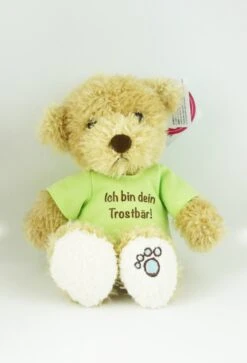 Schaffer 2180 Teddy Luca Mit T-Shirt "Ich Bin Dein Trostbär!" Ca 18cm Plüsch -Nici || Wild Republic || Depesche Verkäufe Schaffer 2180 Teddy Luca mit Shirt 1