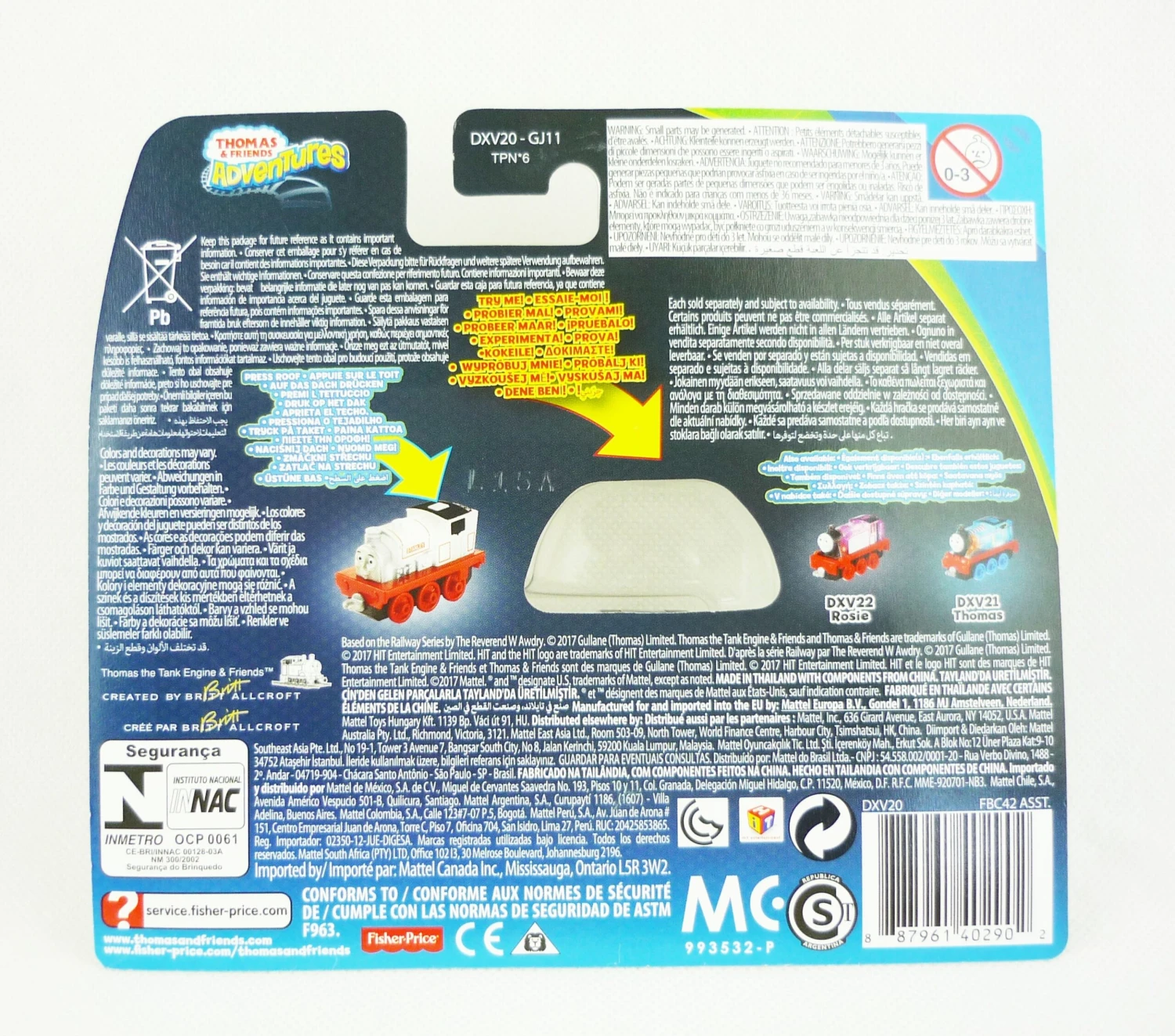 Fisher Price Thomas & Friends Adventures Eisenbahn Rennlok + Licht Stanley DXV20 4 Fisher Price Thomas & Friends Adventures Eisenbahn Rennlok + Licht Stanley DXV20 – Bild 2