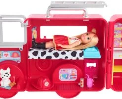 MATTEL Barbie Chelsea Feuerwehrauto Fire Truck Ca. 21x40 Cm Spielset Mit Zubehör HCK73 -Nici || Wild Republic || Depesche Verkäufe barbie chelsea can be spielset mit zubehoer feuerwehrauto 21x40cm 3