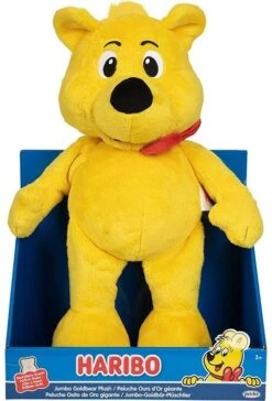 JAKKS PACIFIC Haribo Goldbär Plüsch Ca. 35cm Inkl. Erdbeer-Duft Im Pappdisplay -Nici || Wild Republic || Depesche Verkäufe haribo goldbar jumbo pluschtier 35cm mit duft im box 2