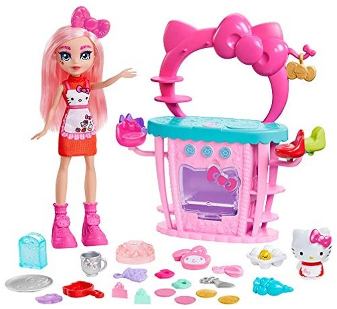 MATTEL Hello Kitty Süßer Küchenspaß Spielhaus Mit Mehr Als 20 Teilen GWX05 3 MATTEL Hello Kitty Süßer Küchenspaß Spielhaus Mit Mehr Als 20 Teilen GWX05