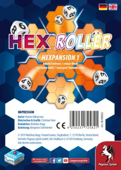 Hex Roller Inkl Erweiterung Block Hexpansion 1 Würfelspiel Pegasus Spiele 18329G -Nici || Wild Republic || Depesche Verkäufe hexroller erw