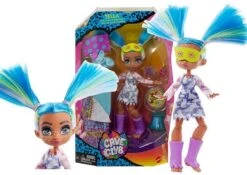 Mattel Cave Club Puppe Inkl. Zubehör Tella Pyjamapartyspass Ca. 22cm GTH06