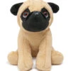 Sitzender Hund Mops Plüsch Kuscheltier Ca 20cm (2731)