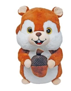 Eichhörnchen Mit Nuss Stofftier Plüsch Kuscheltier Ca. 38cm - Braun 3785