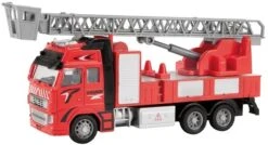 Toi Toys Toi-Toys 24588 METAL Feuerwehrauto Druckguss Drehleiter 1:38 Rückziehfunktion -Nici || Wild Republic || Depesche Verkäufe metal feuerwehrauto aus druckguss 1 38 zurueckziehen 17x25cm 3