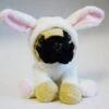 Sitzender Hund Mops Im Anzug Plüsch Kuscheltier Ca. 20cm - Hase